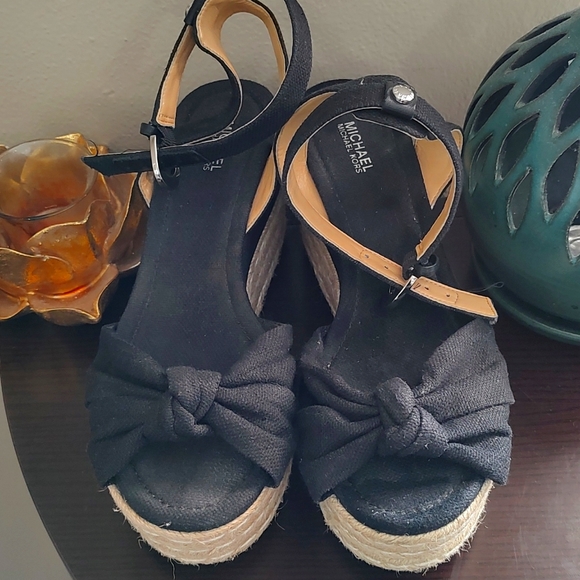 Michael Michael Kors Espadrille Wedges with Bows - Picture 2 of 8